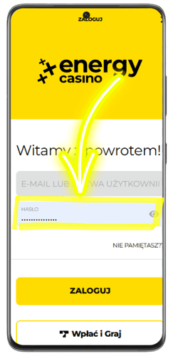 Hasło do kasyna Energy