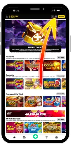 Open Energy Casino website