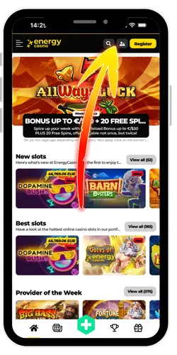 Energy Casino website openen