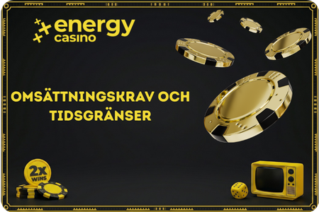 Omsättningskrav och tidsgränser för Energy Casino bonus code